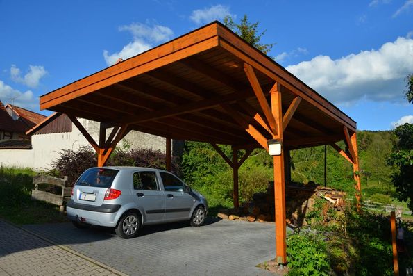 Carport aus Holz